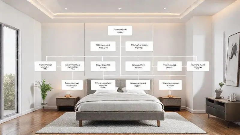 Fluxograma ilustrativo sobre o processo de escolha de uma cama box solteiro.