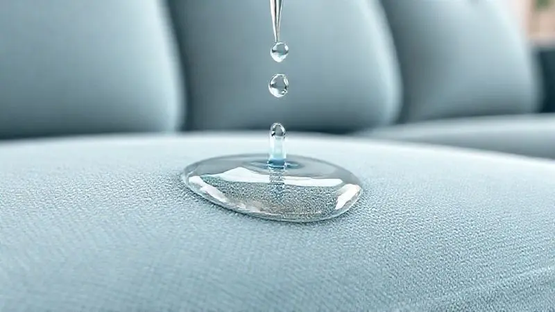 Renderização 3D detalhada de um tecido de sofá-cama resistente a manchas, ideal para casas com animais de estimação.