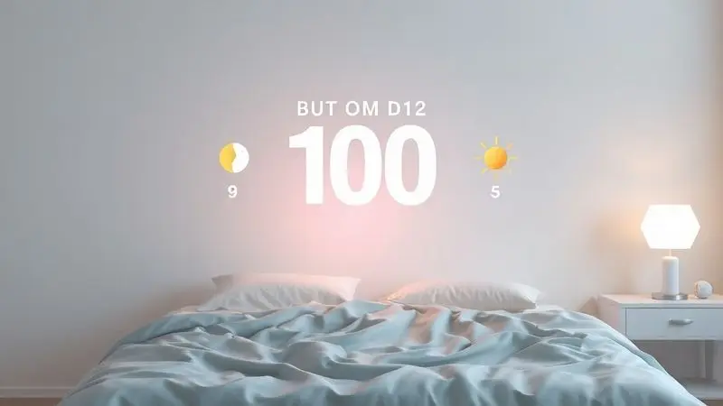 Visualização conceitual de calendário com 100 dias marcados representando período de teste para aprovação de colchão