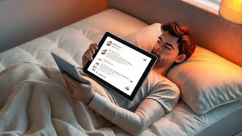 Pessoa analisando avaliações de consumidores sobre colchão em dispositivo digital