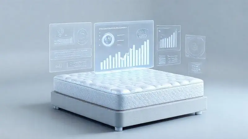 Cena conceitual de análise de reputação de marca com interface holográfica e gráficos de dados flutuantes