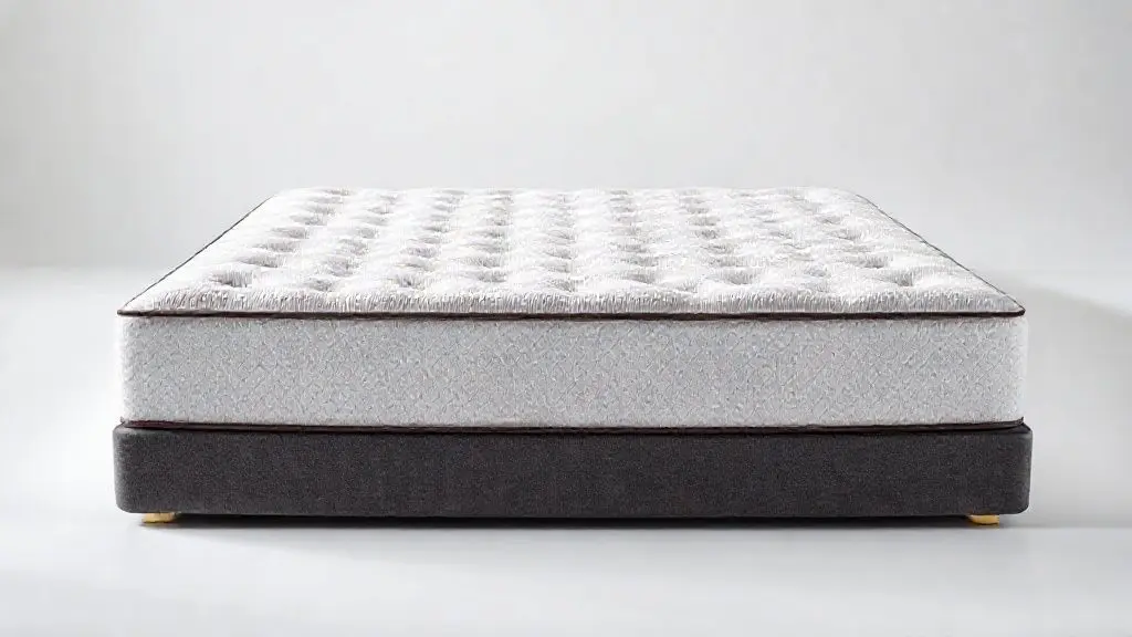 Colchão ortopédico de alta qualidade em estúdio profissional mostrando detalhes de textura e camadas