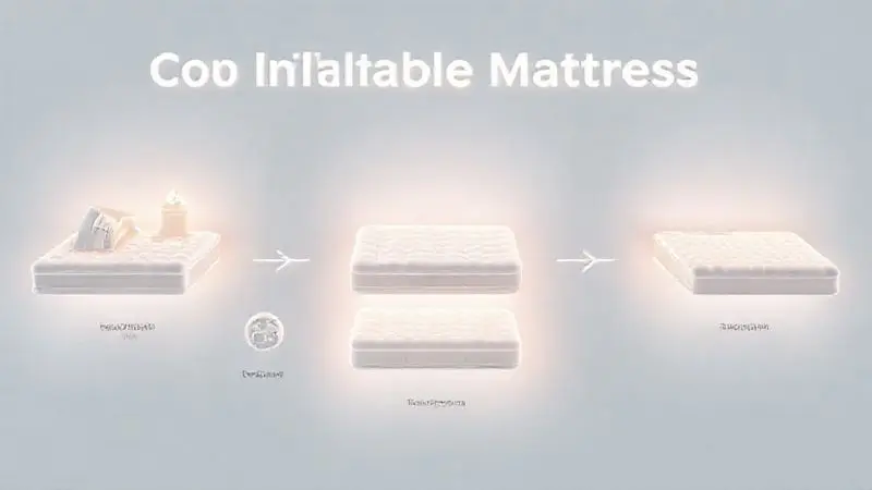 Diagrama conceitual ilustrando o processo de escolha do colchão inflável ideal