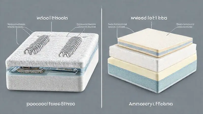 Comparação técnica entre sistema de molas pocket e estrutura de espuma D23 em colchões