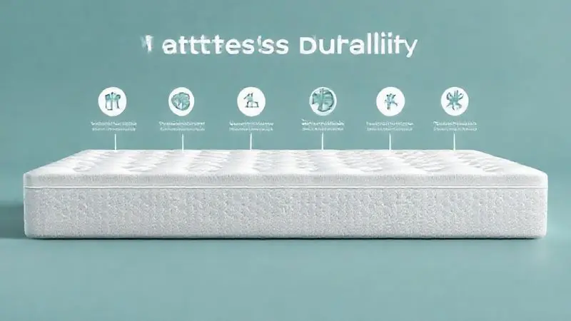 Representação conceitual de durabilidade e investimento a longo prazo em colchões king size