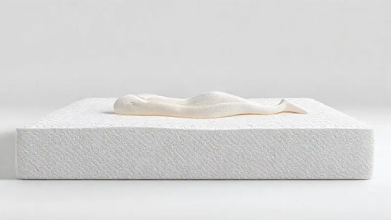 Espuma viscoelástica com impressão corporal - ilustração conceitual de conforto