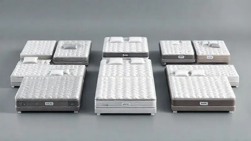 Ilustração conceitual dos melhores modelos de colchão premium em destaque