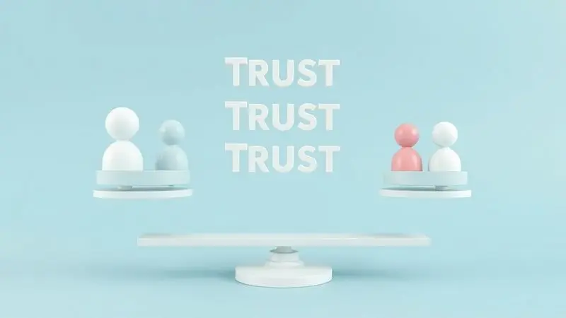 Representação artística conceitual de análise de reputação e satisfação do cliente com a marca